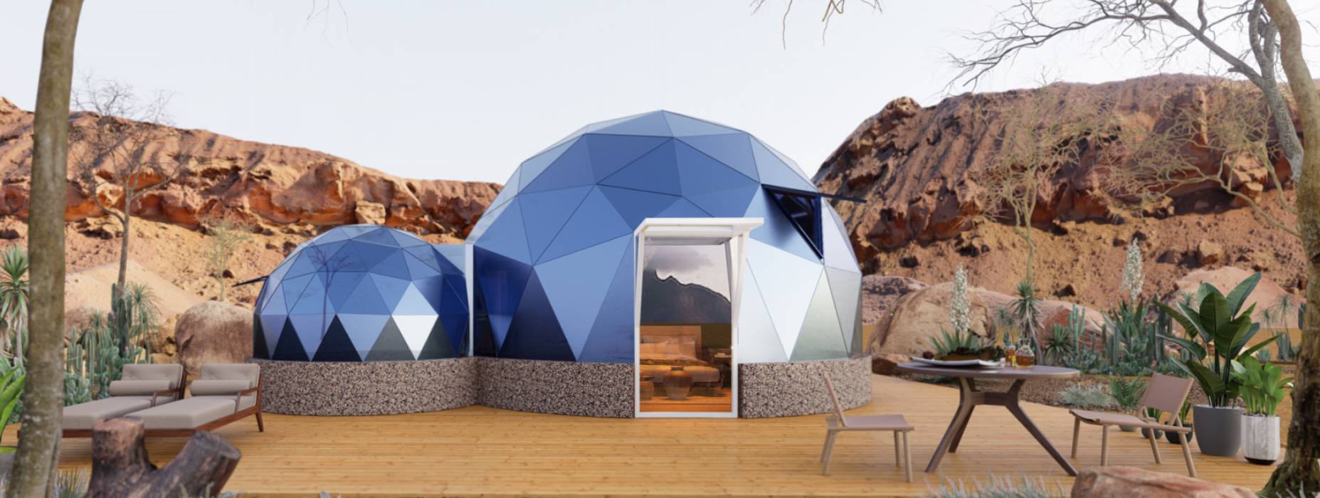 磁县球形智能光伏玻璃星空房